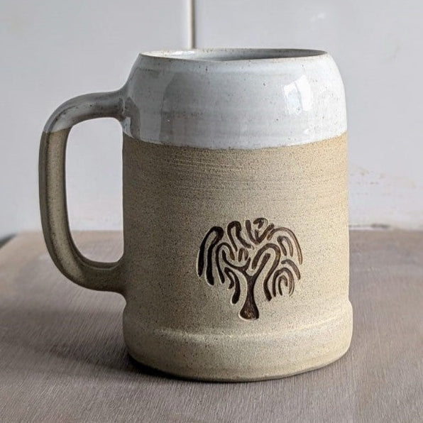 Hand Thrown Ceramic Beer Stein