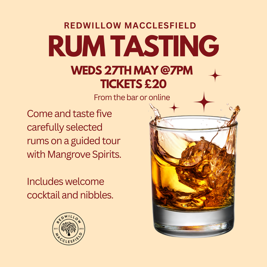 Rum Tasting - RedWillow Macclesfield 27th May